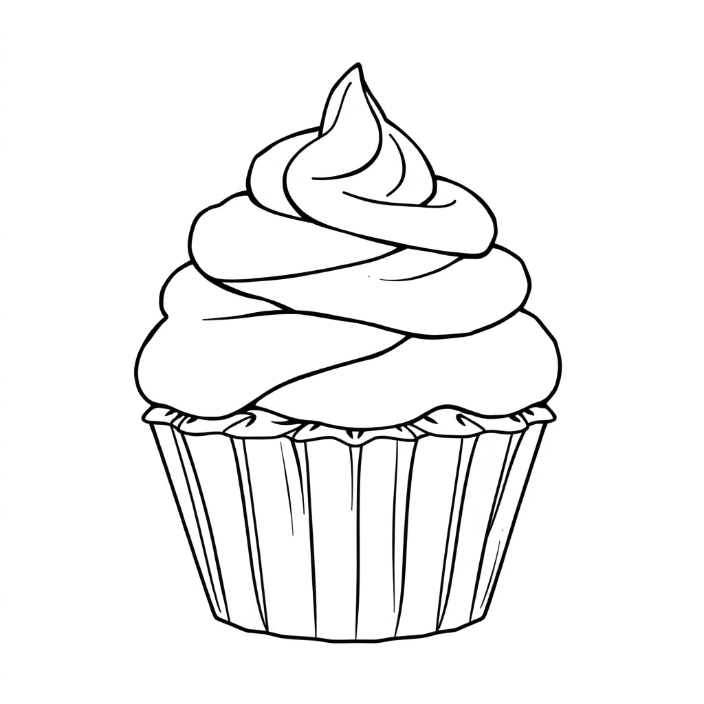 cup cake صفحات التلوين