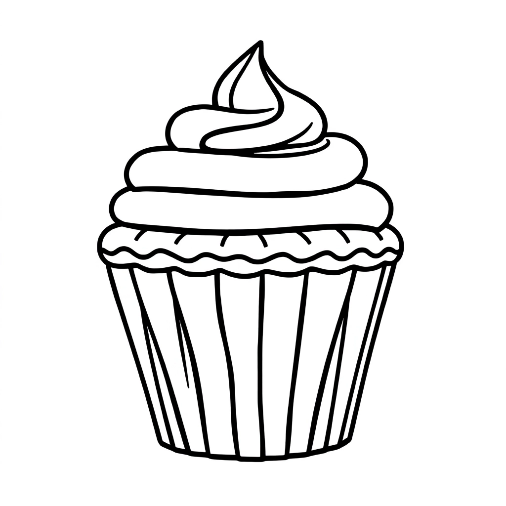 cup cake صفحات التلوين