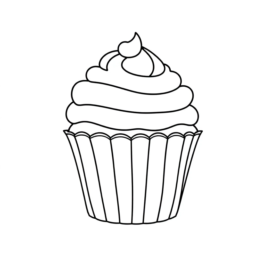 cup cake صفحات التلوين