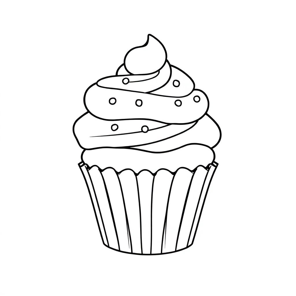 cup cake صفحات التلوين