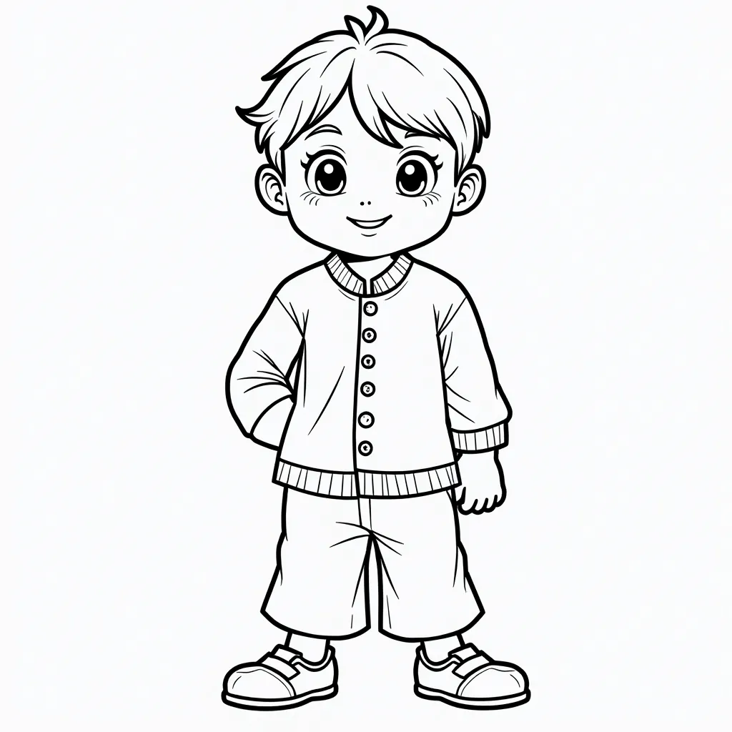 asia man coloring pages