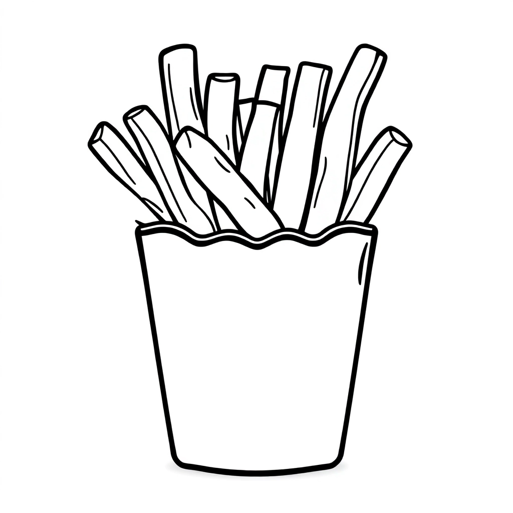 McDonald's fries صفحات التلوين