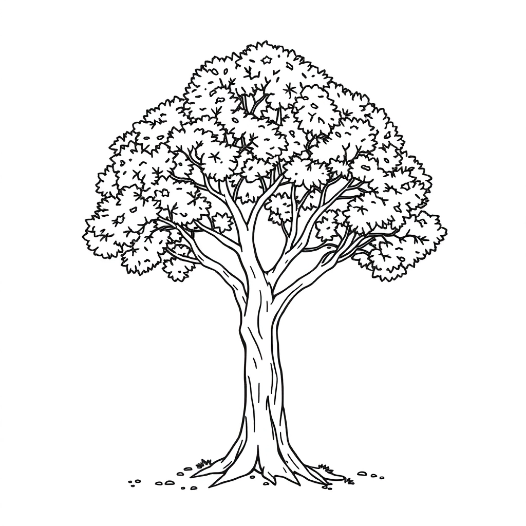Tree Coloring Pages