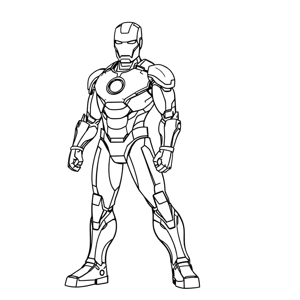 iron man stand صفحات التلوين