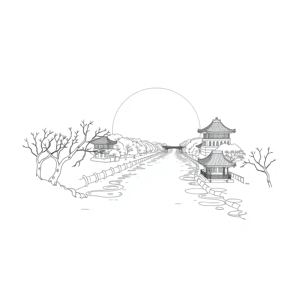 清明上河图 صفحات التلوين