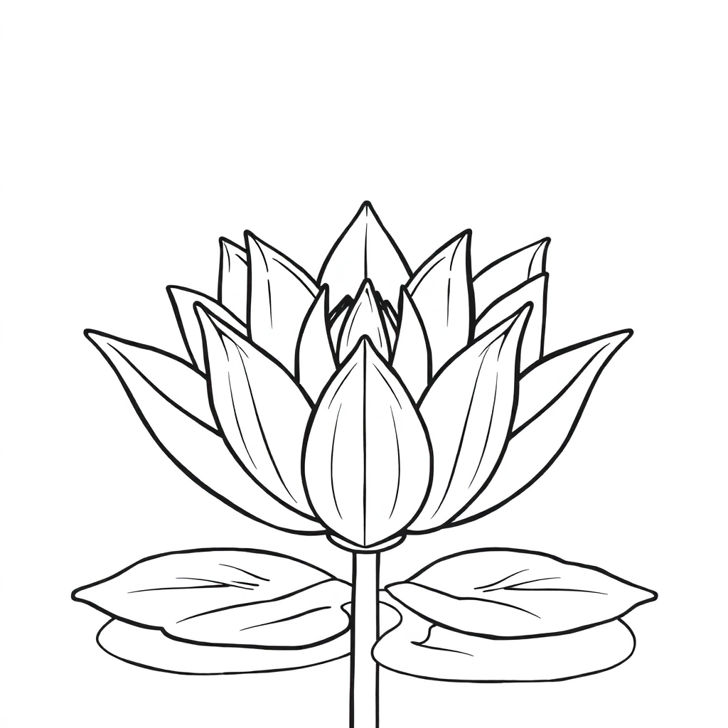 荷花 صفحات التلوين