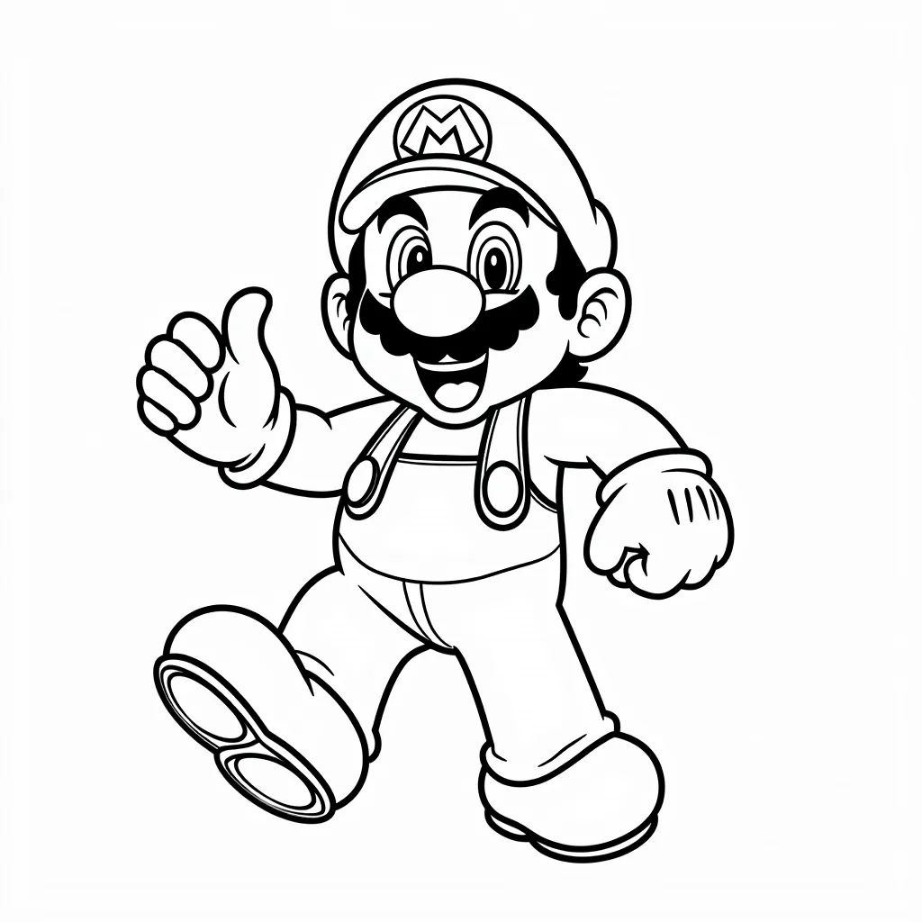 Super Mario coloring pages