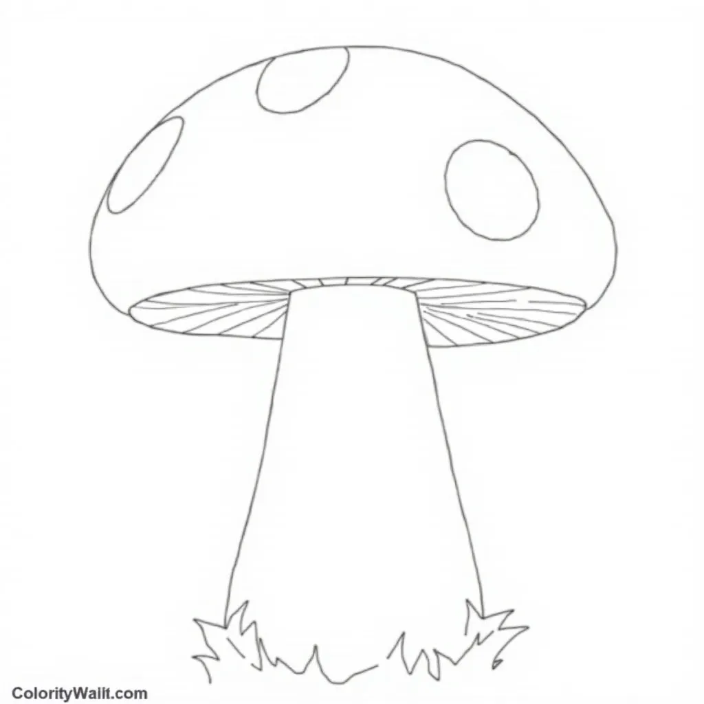 Super Mario Mushroom coloring pages