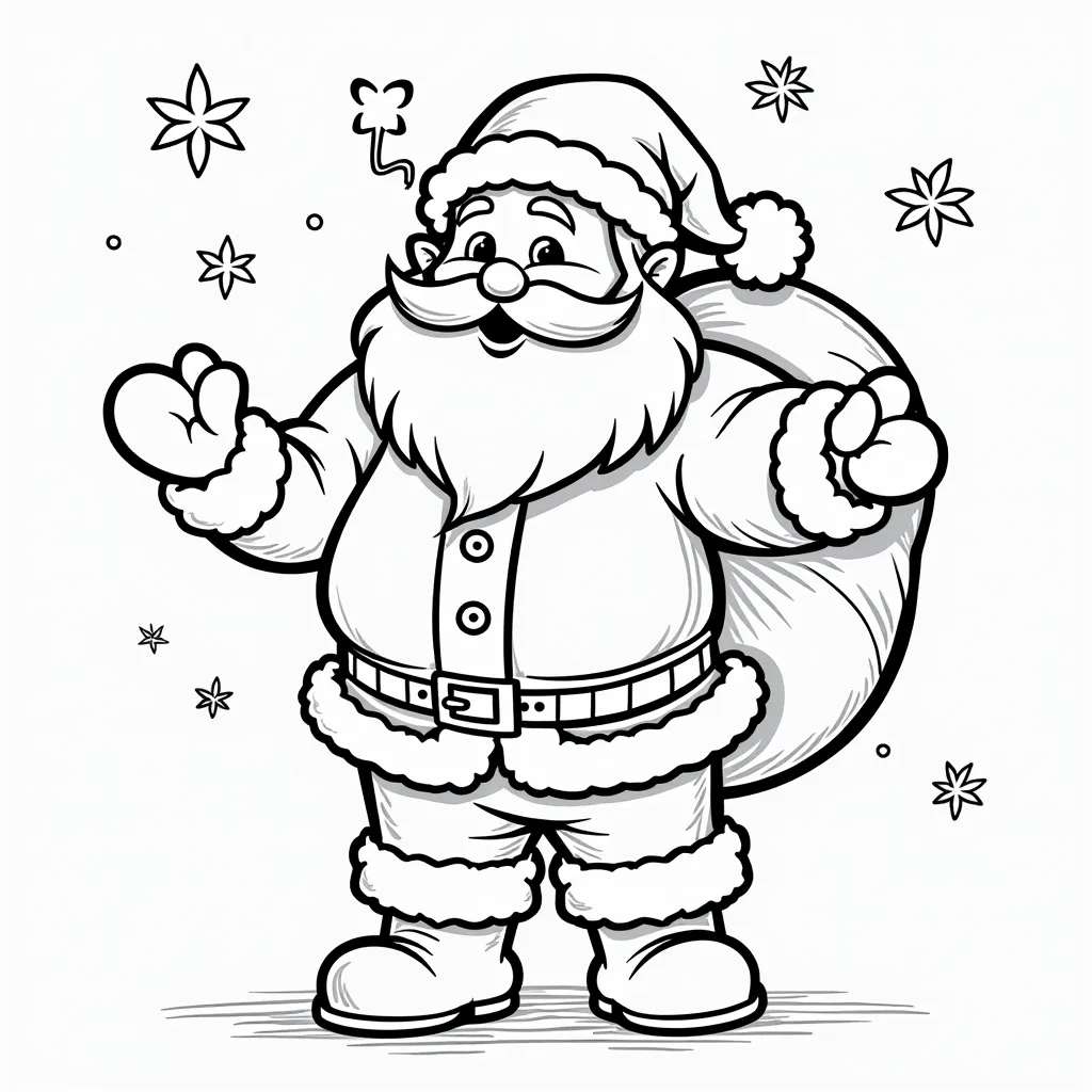 Santa claus coloring pages