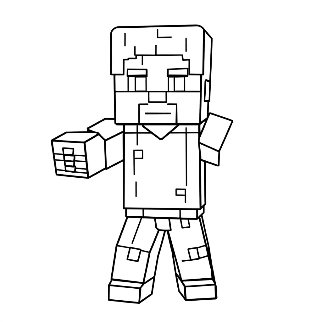 Minecraft صفحات التلوين