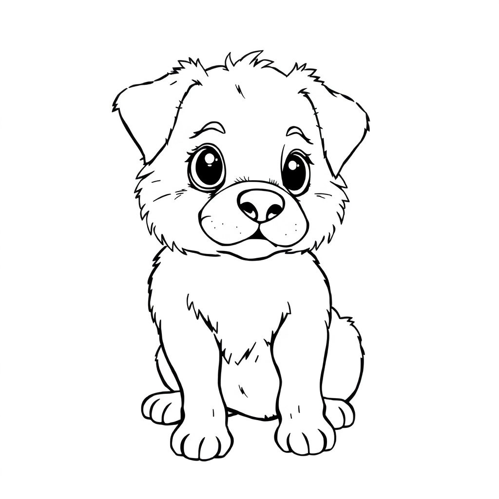 dog صفحات التلوين