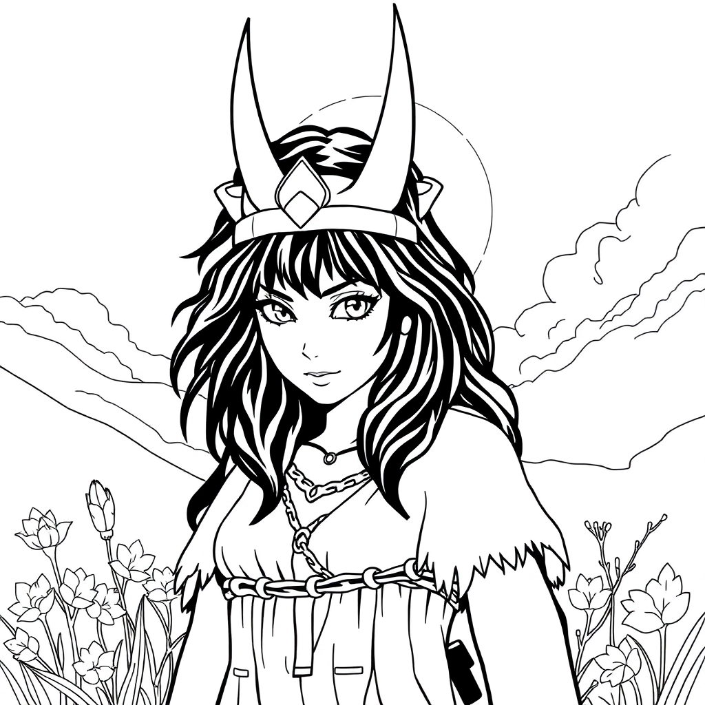 Princess Mononoke صفحات التلوين