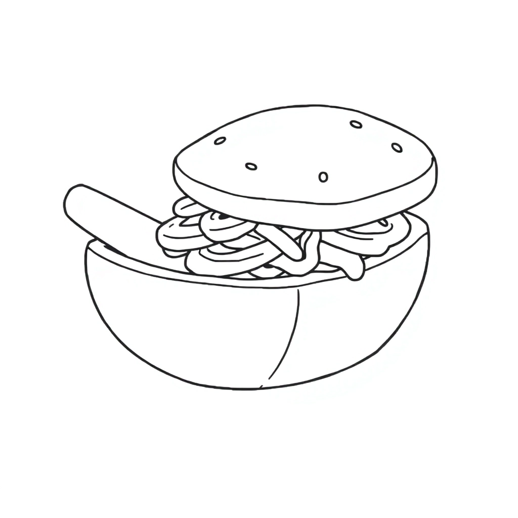 good food صفحات التلوين