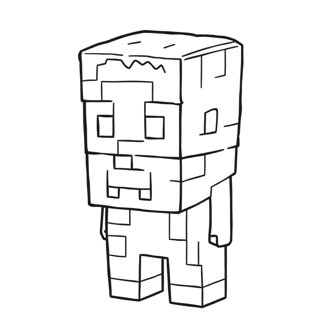 Minecraft صفحات التلوين