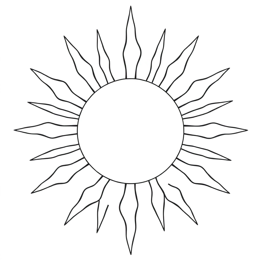 sun صفحات التلوين