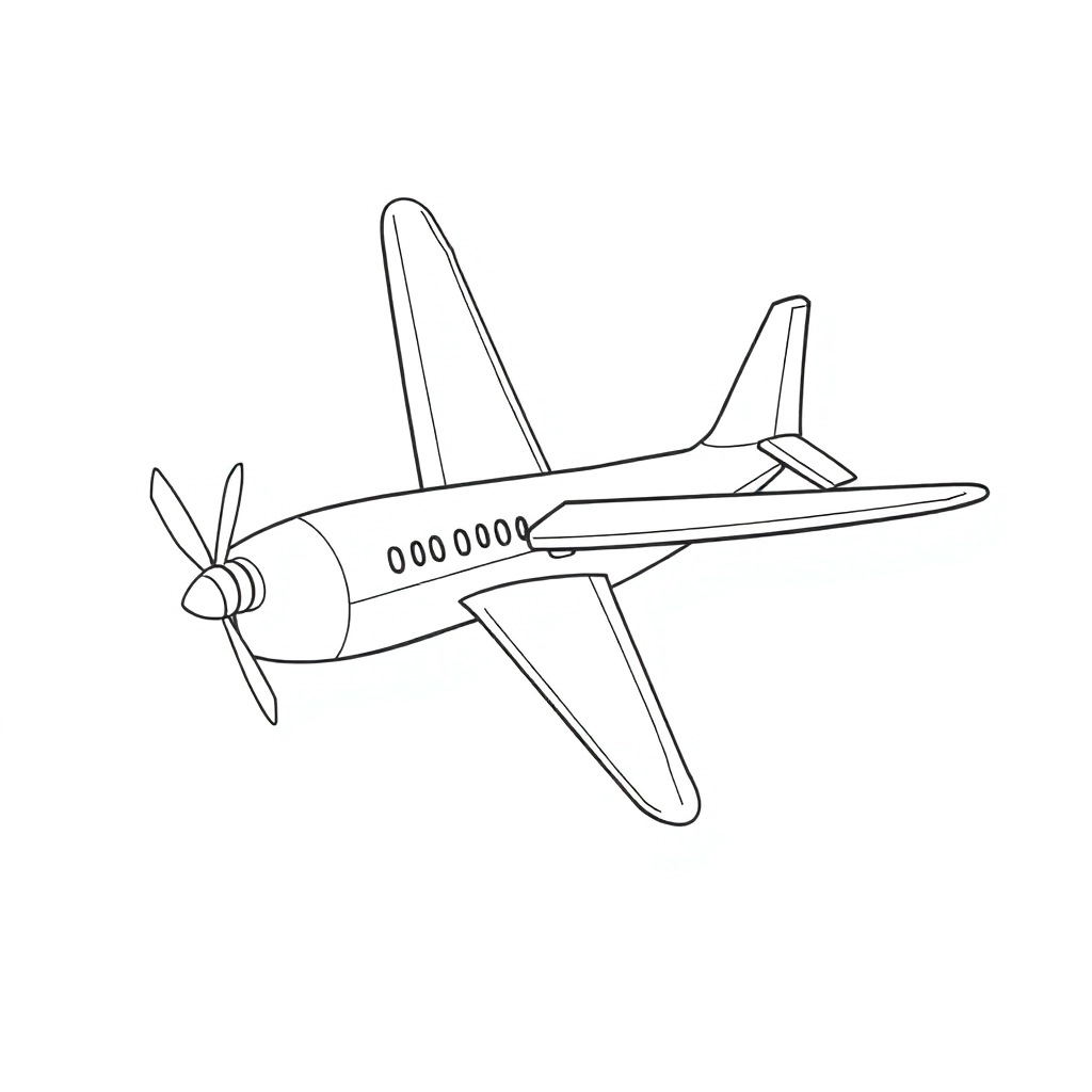plane صفحات التلوين