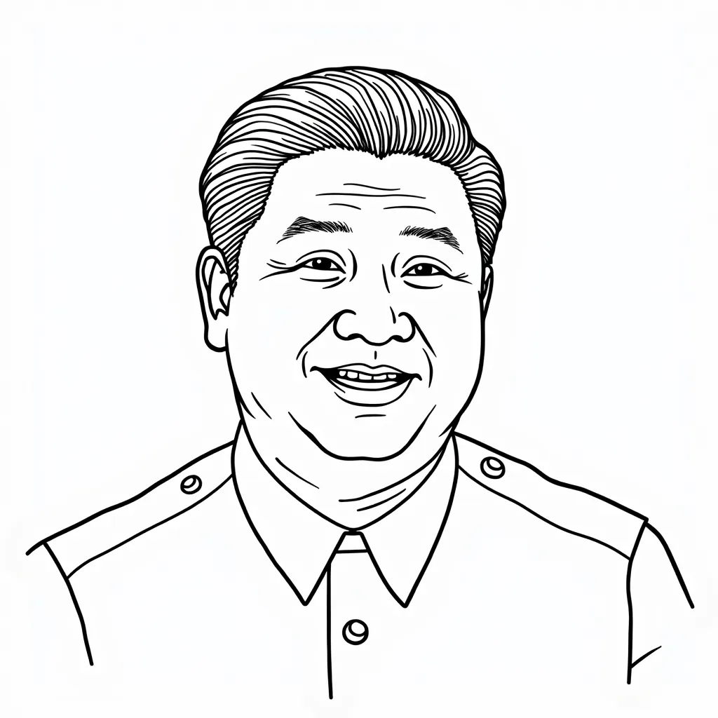 习近平 coloring pages