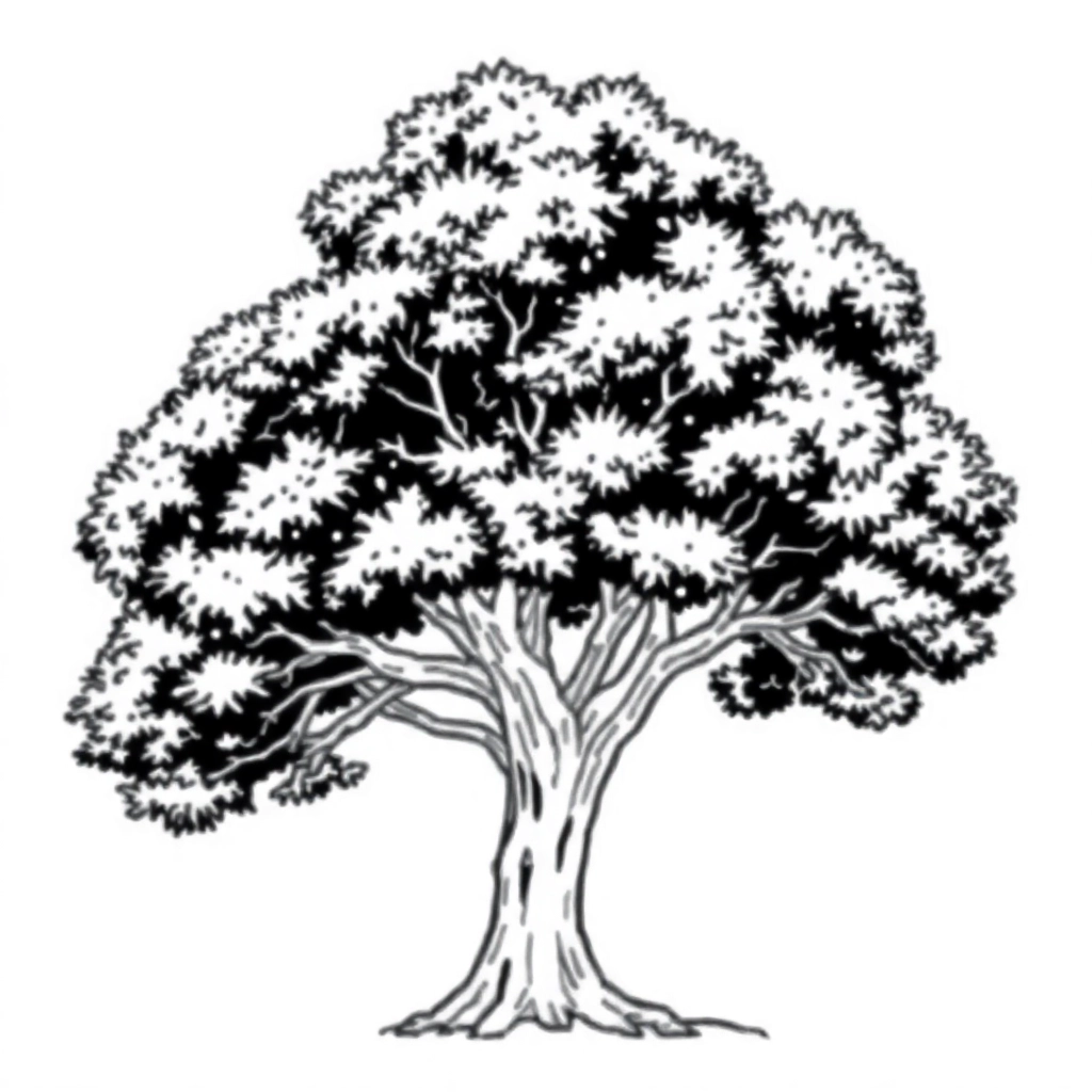 girdling tree Coloring Pages