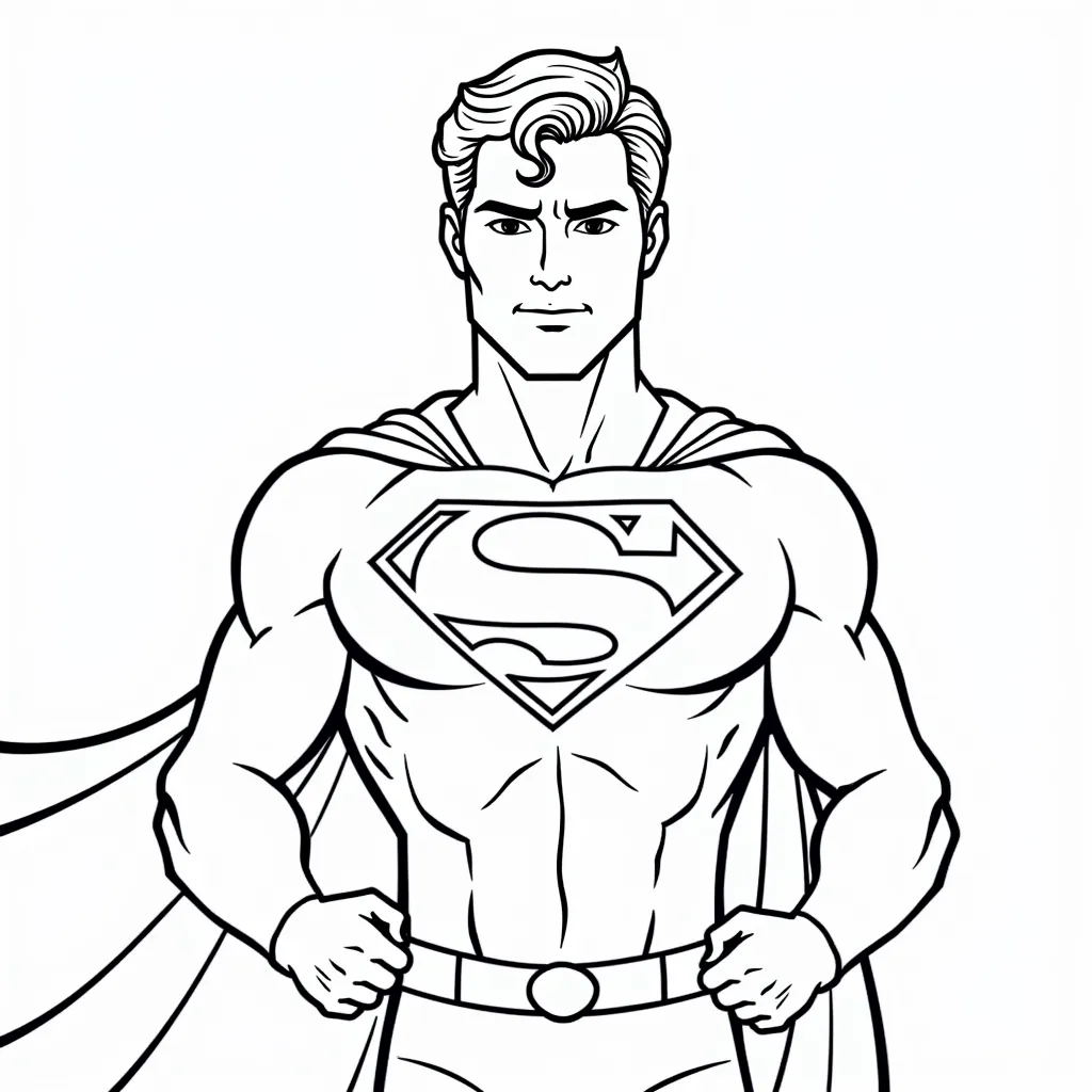 Superman coloring pages