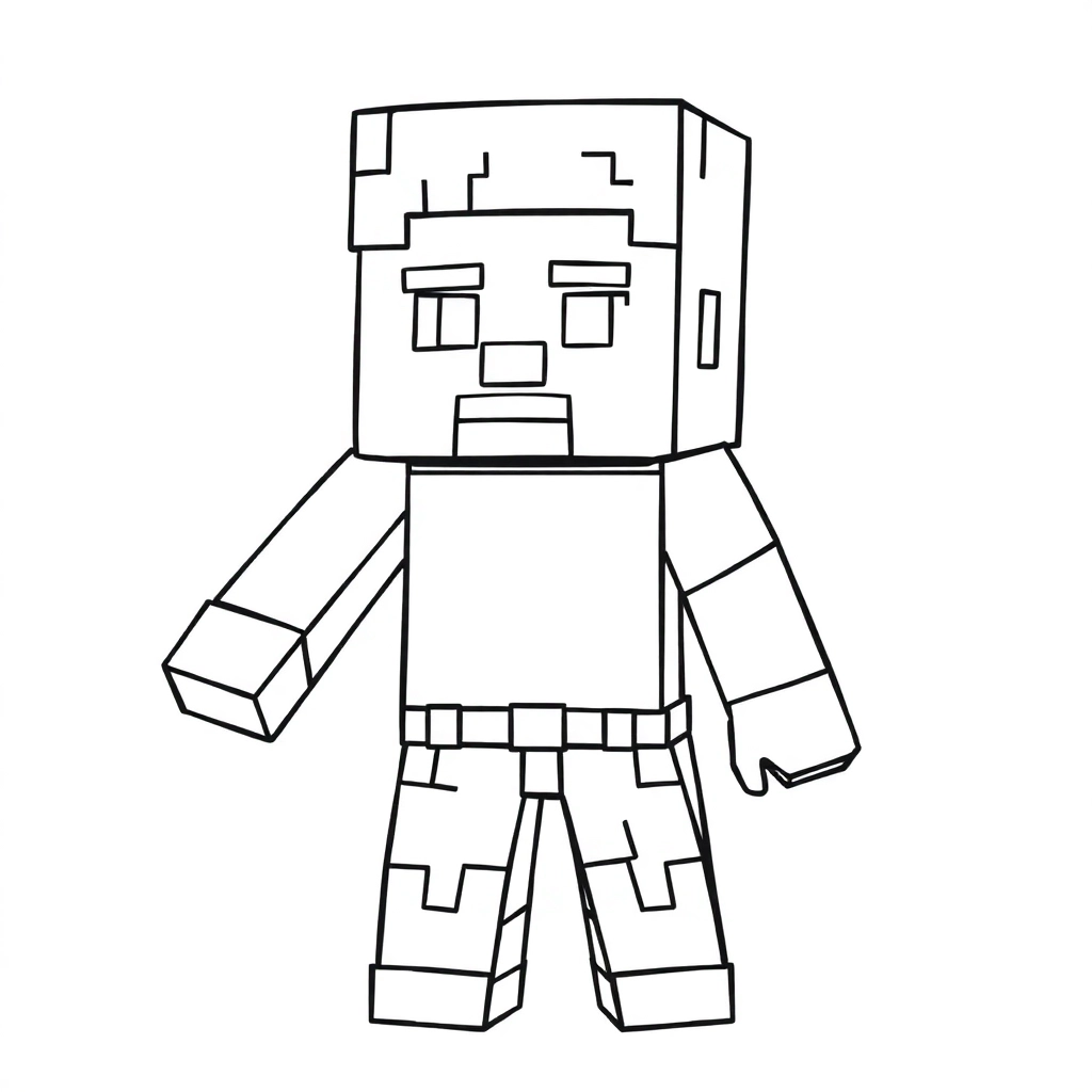  Minecraft صفحات التلوين