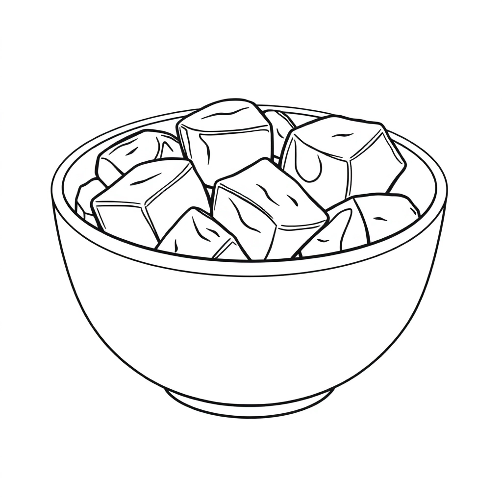 a bowl of ice cube experiment صفحات التلوين