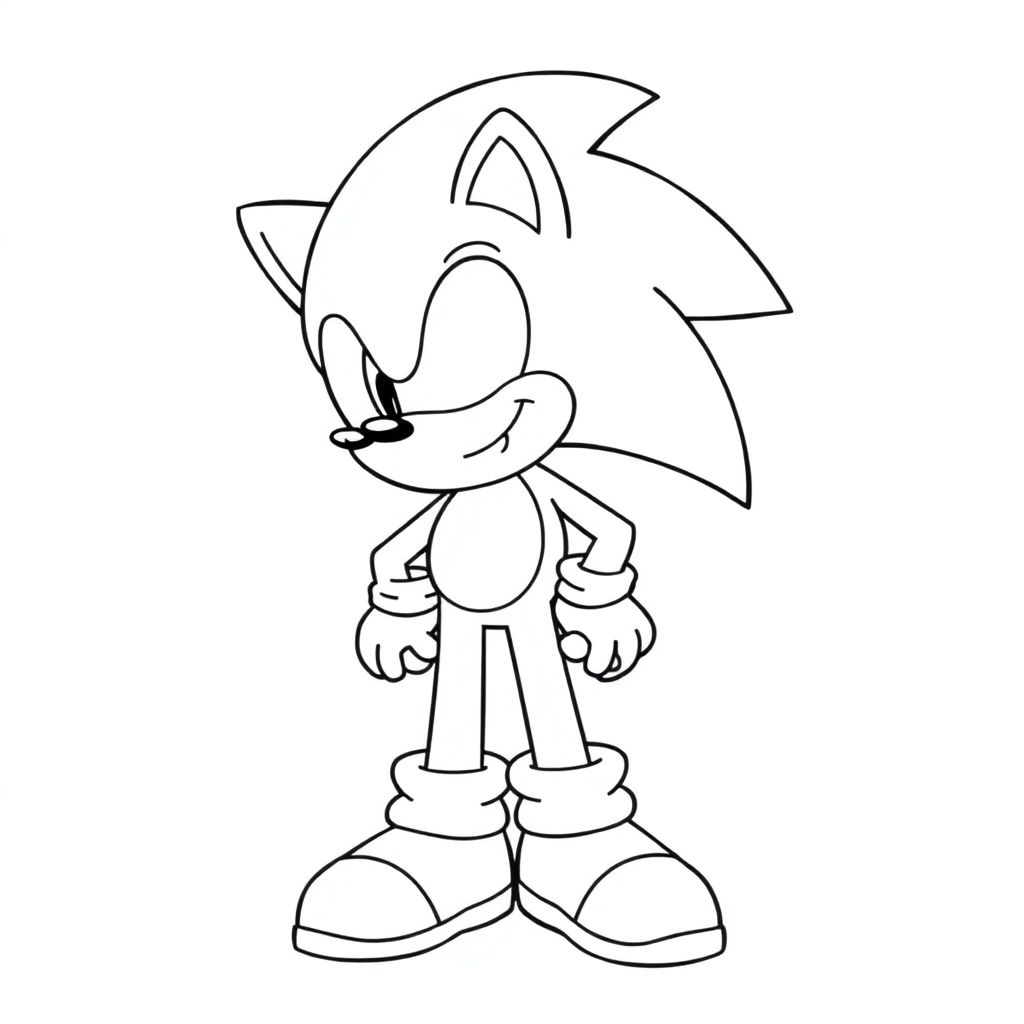 Sonic صفحات التلوين