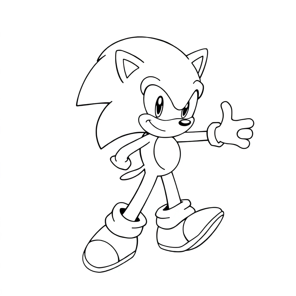 Sonic movie صفحات التلوين