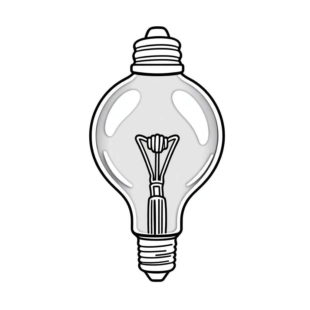 bulb صفحات التلوين