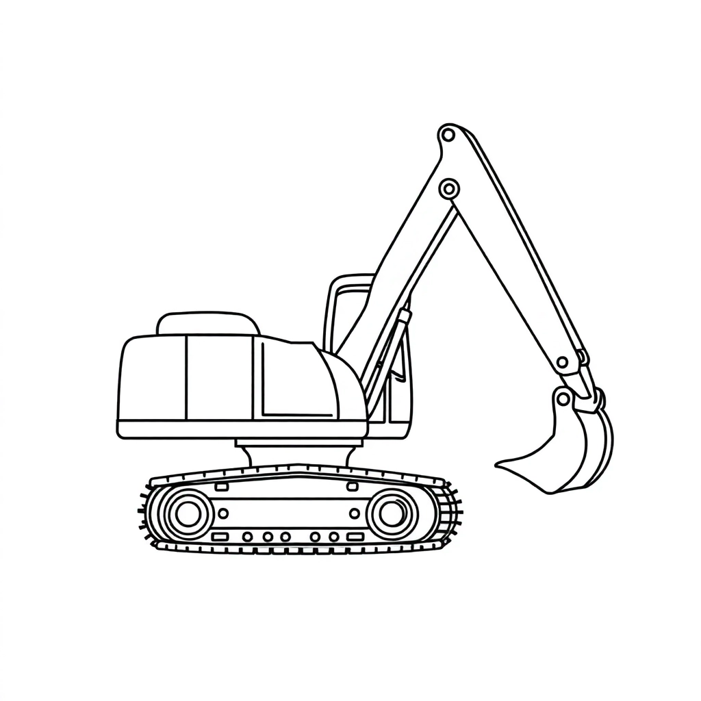 Excavator صفحات التلوين