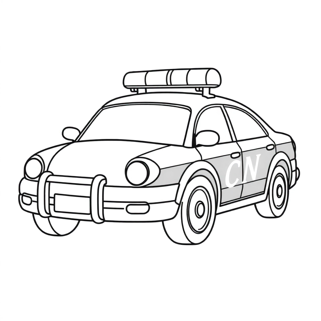 警车 صفحات التلوين