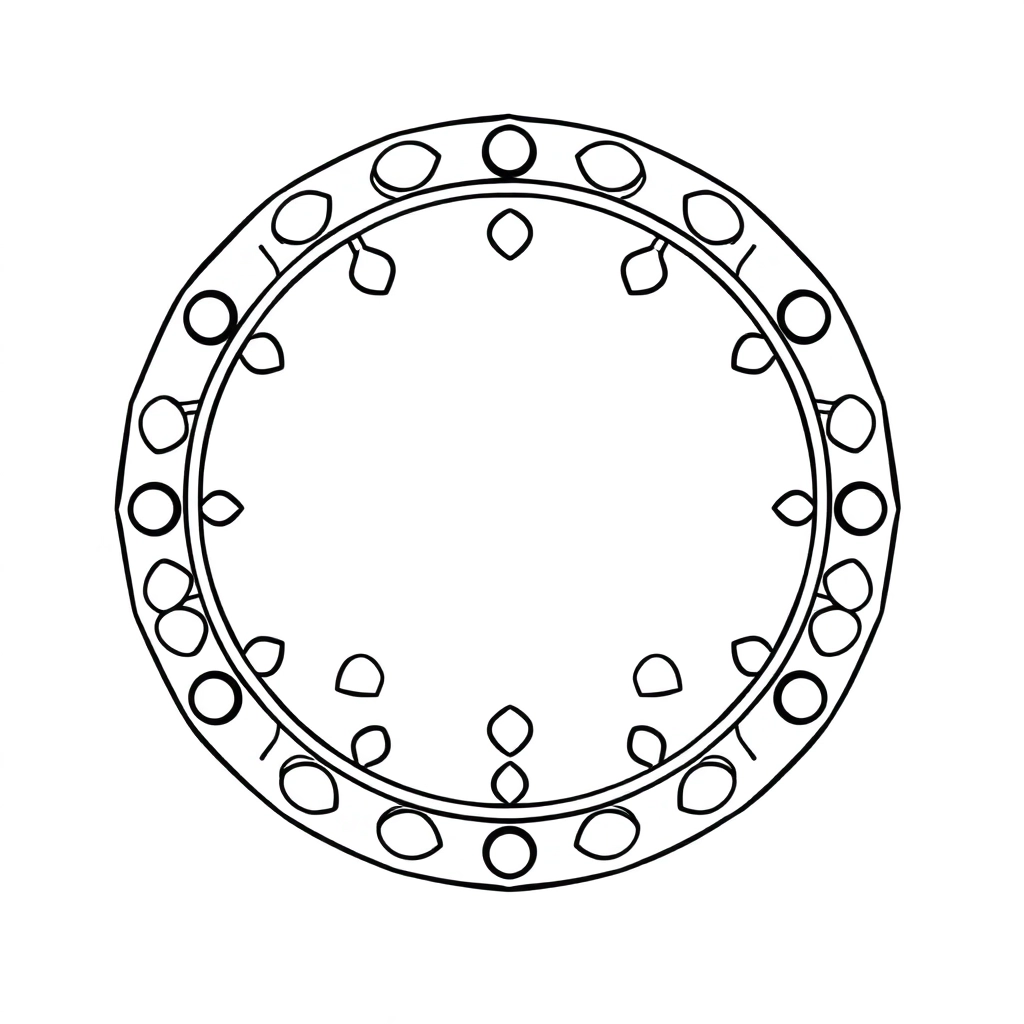 nice circel medal صفحات التلوين