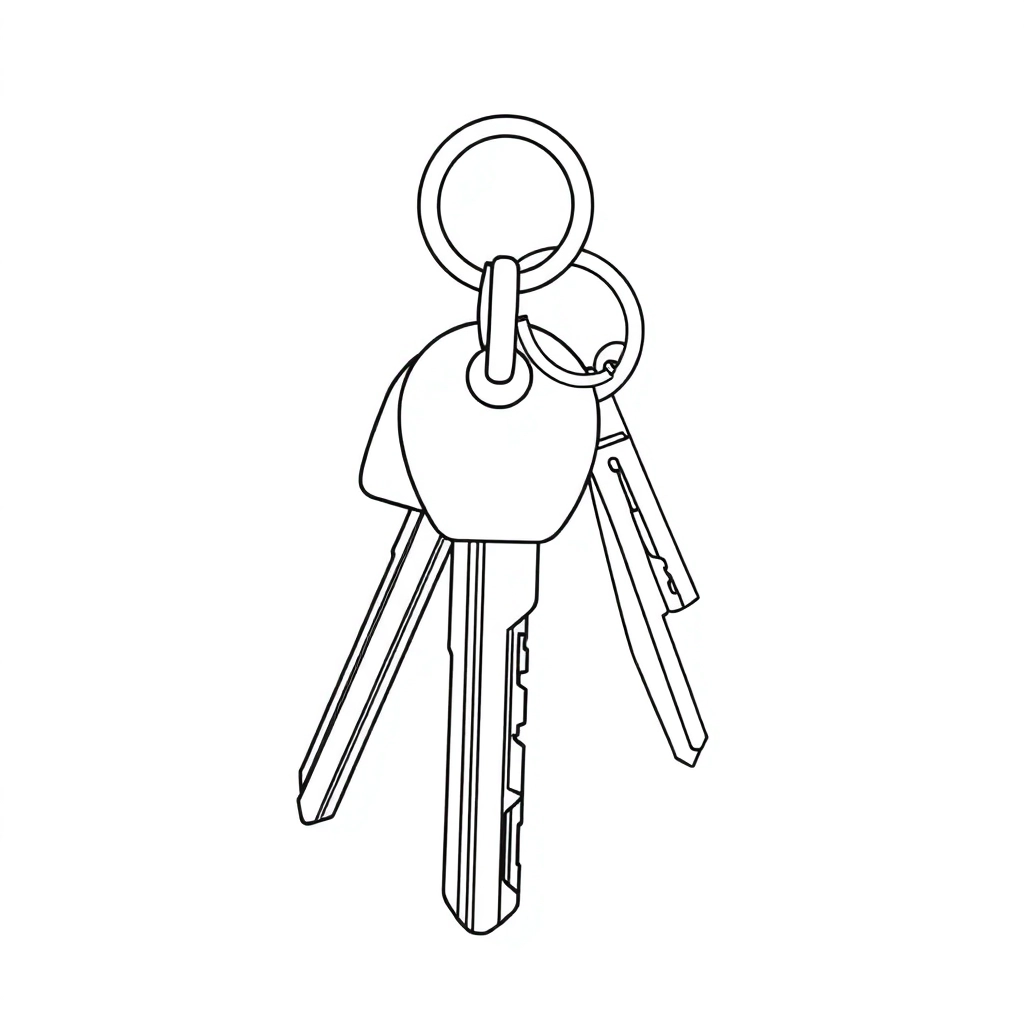 key holder صفحات التلوين