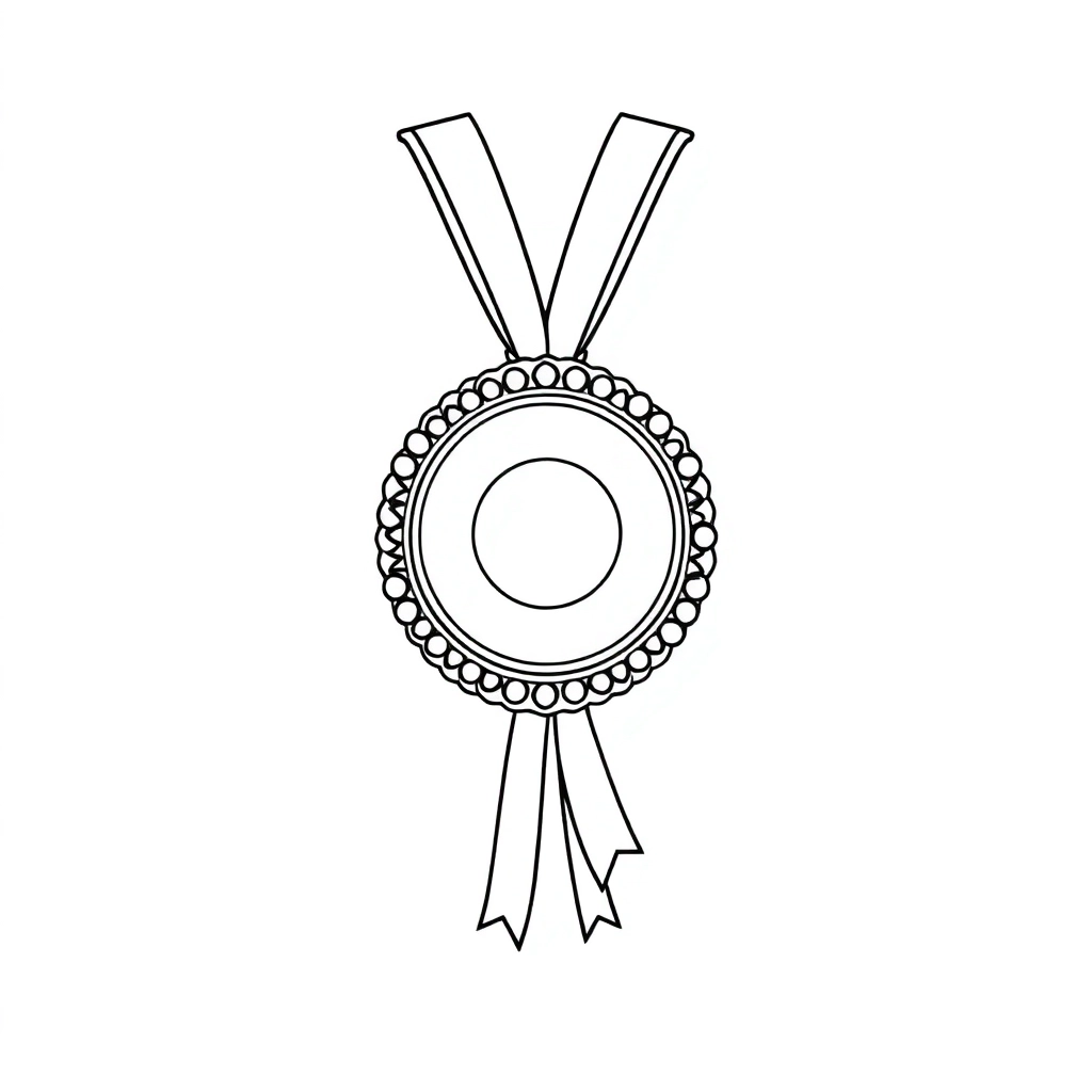 medal صفحات التلوين