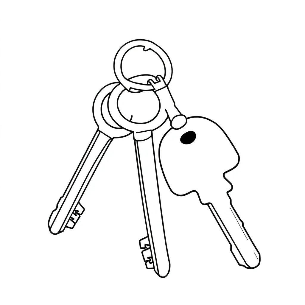 a keys صفحات التلوين