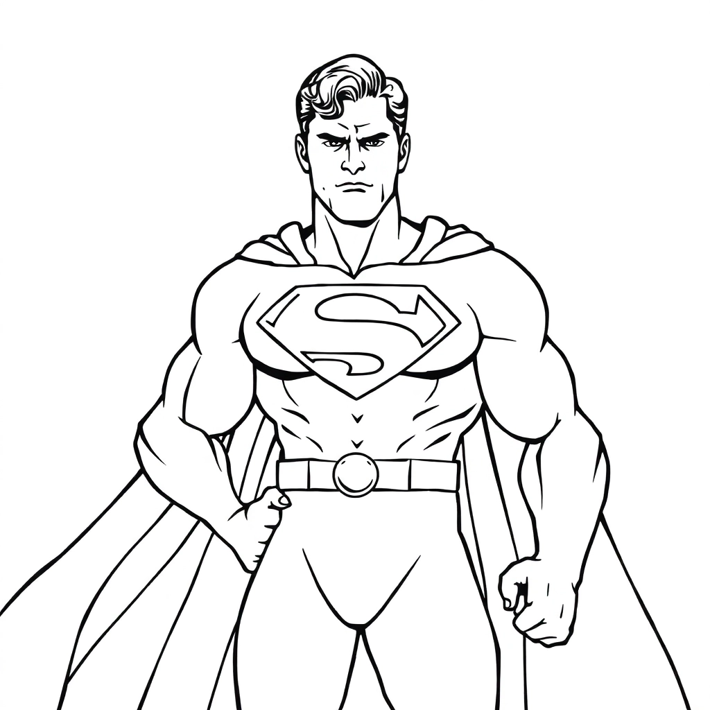 super man صفحات التلوين