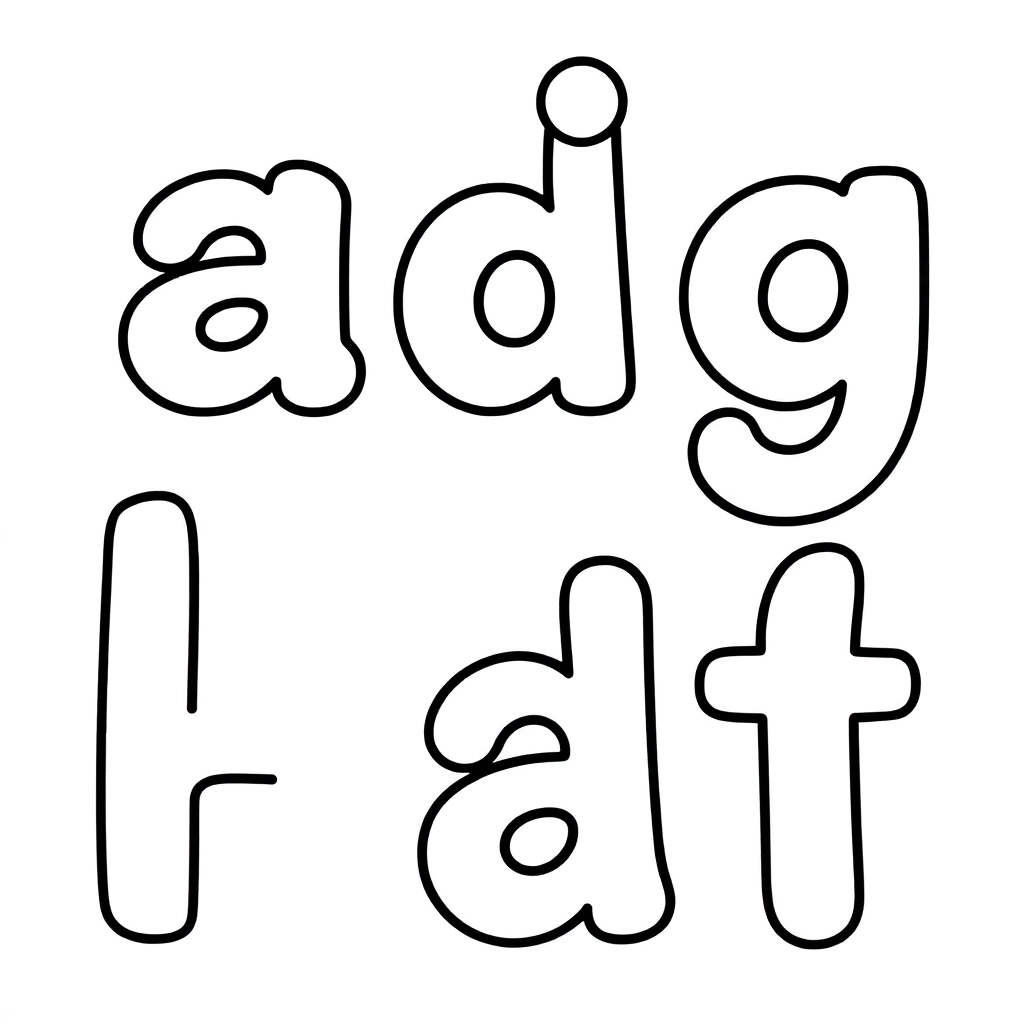 حروف كرتونية