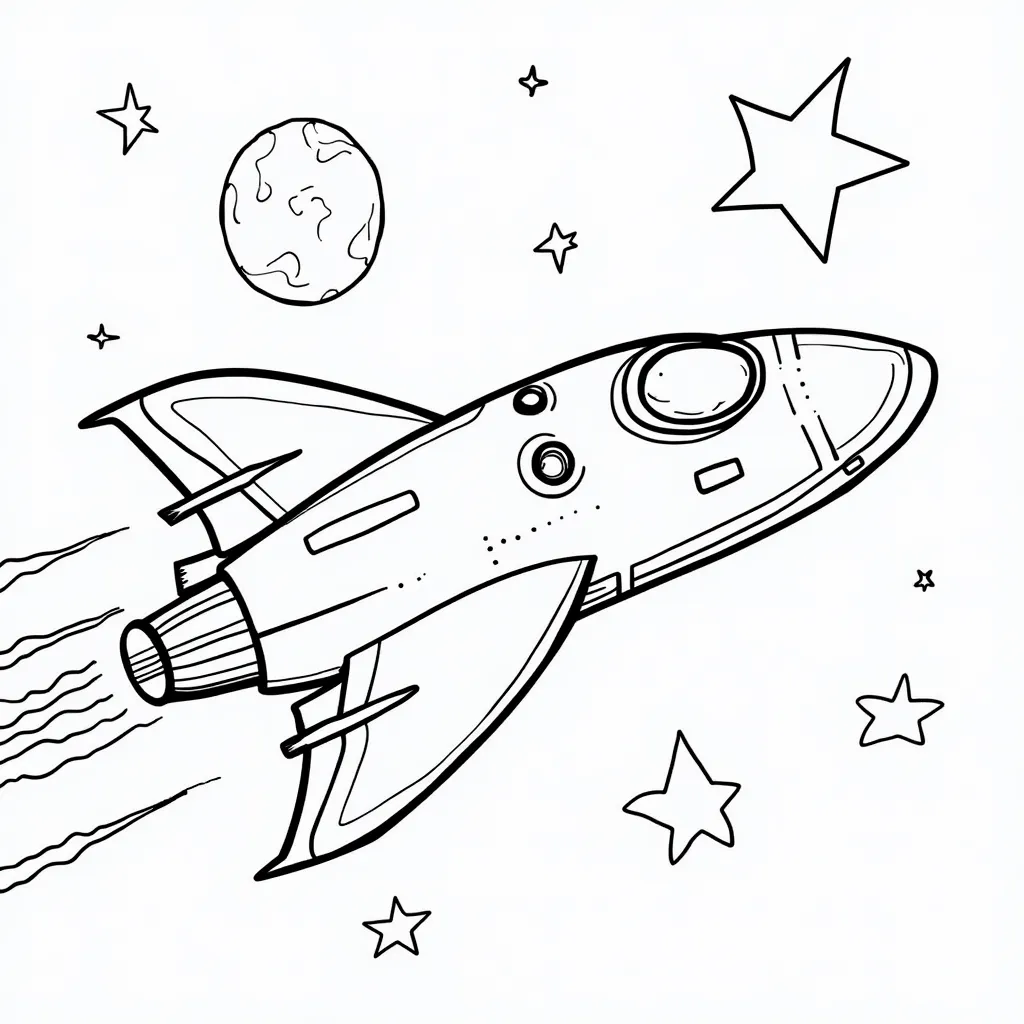 starship coloring pages