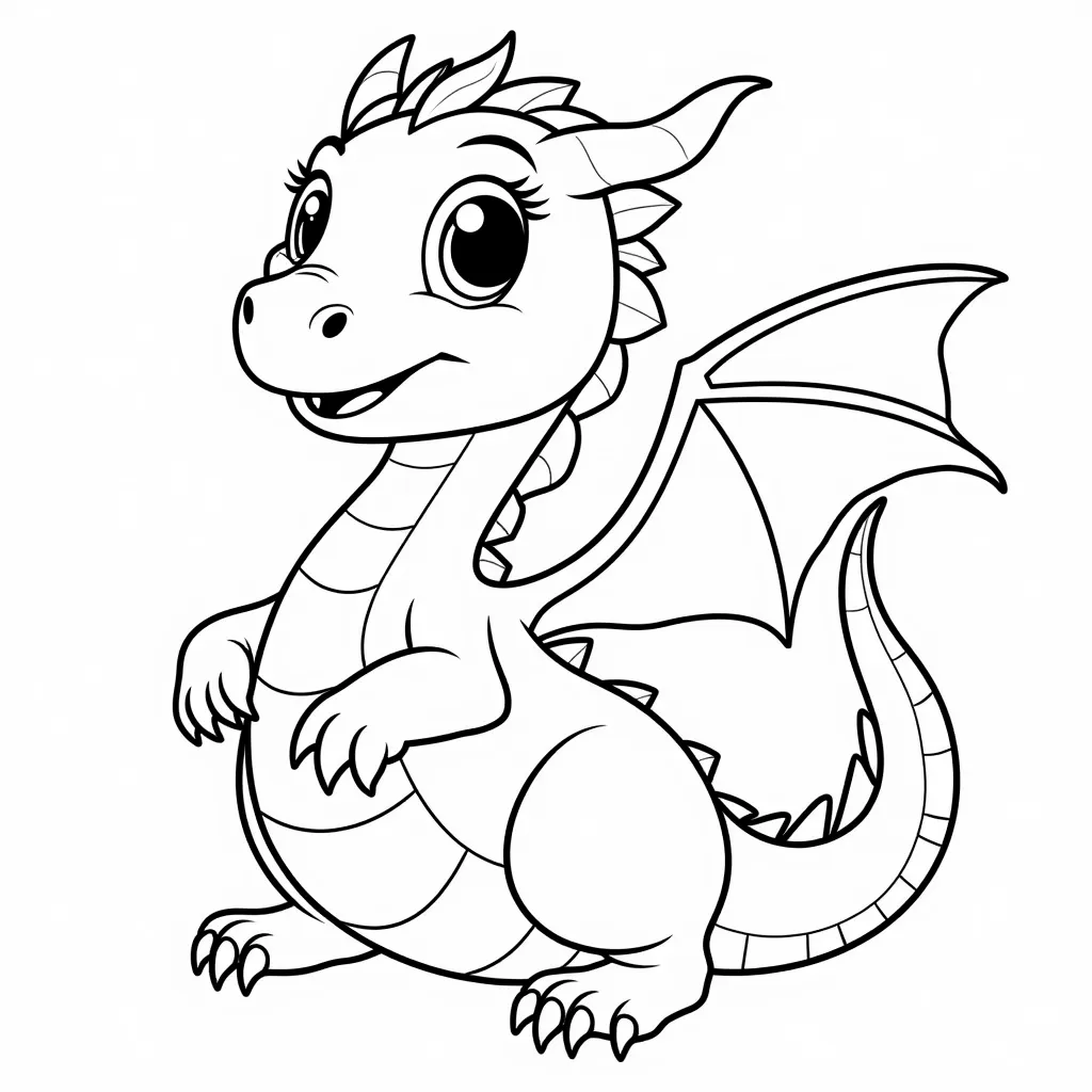 dragon coloring pages