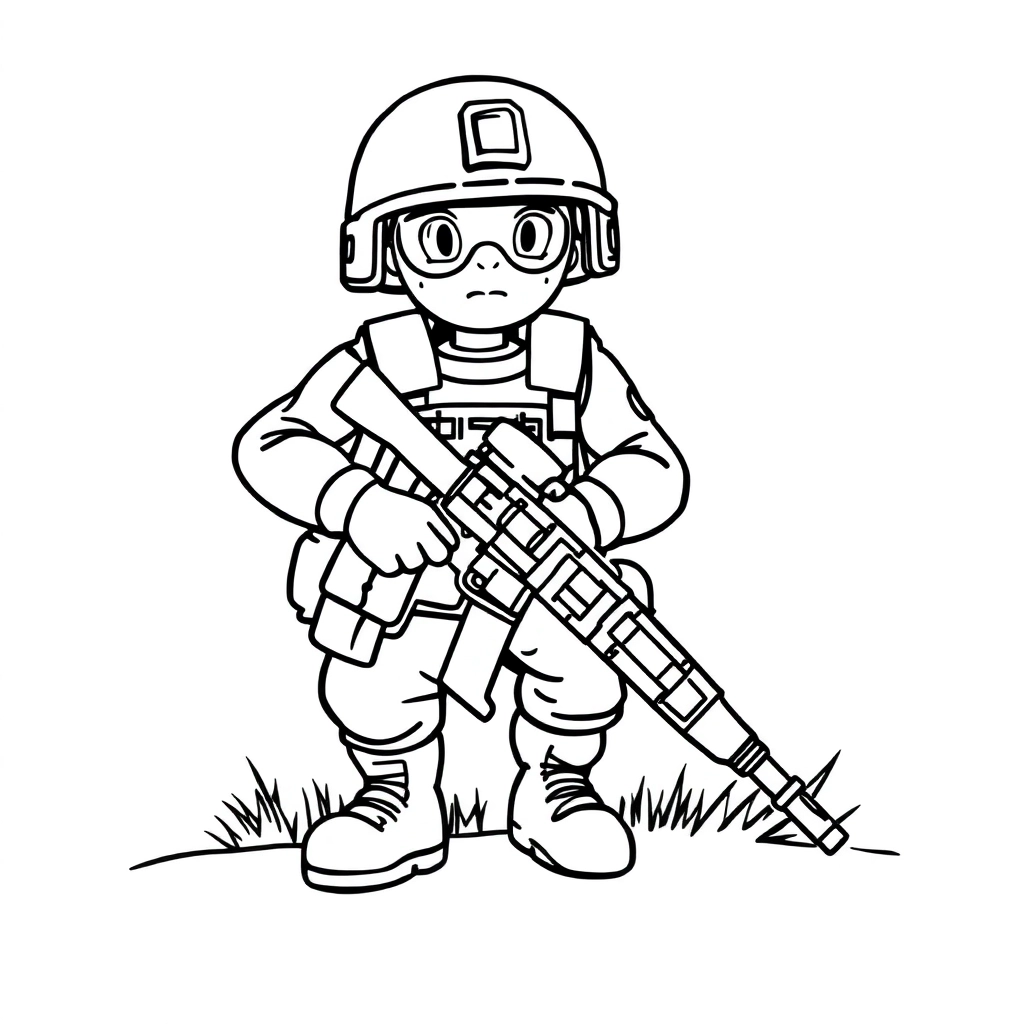 solider صفحات التلوين
