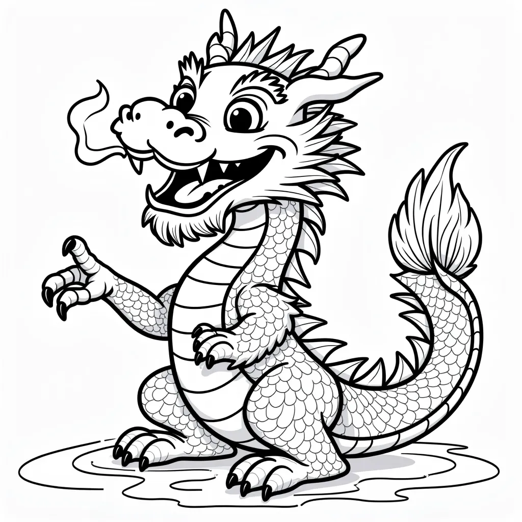 chinese dragon coloring pages