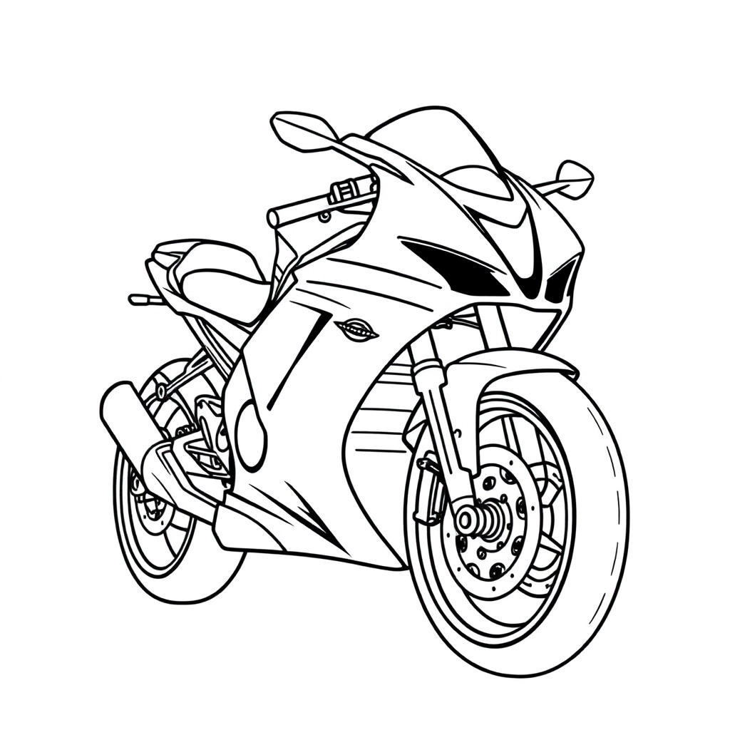 racing bike صفحات التلوين
