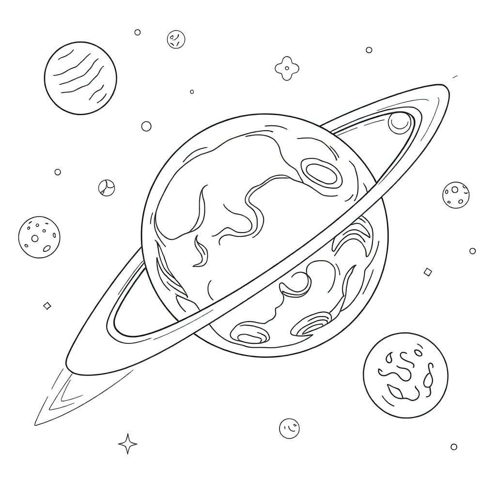 太空 صفحات التلوين