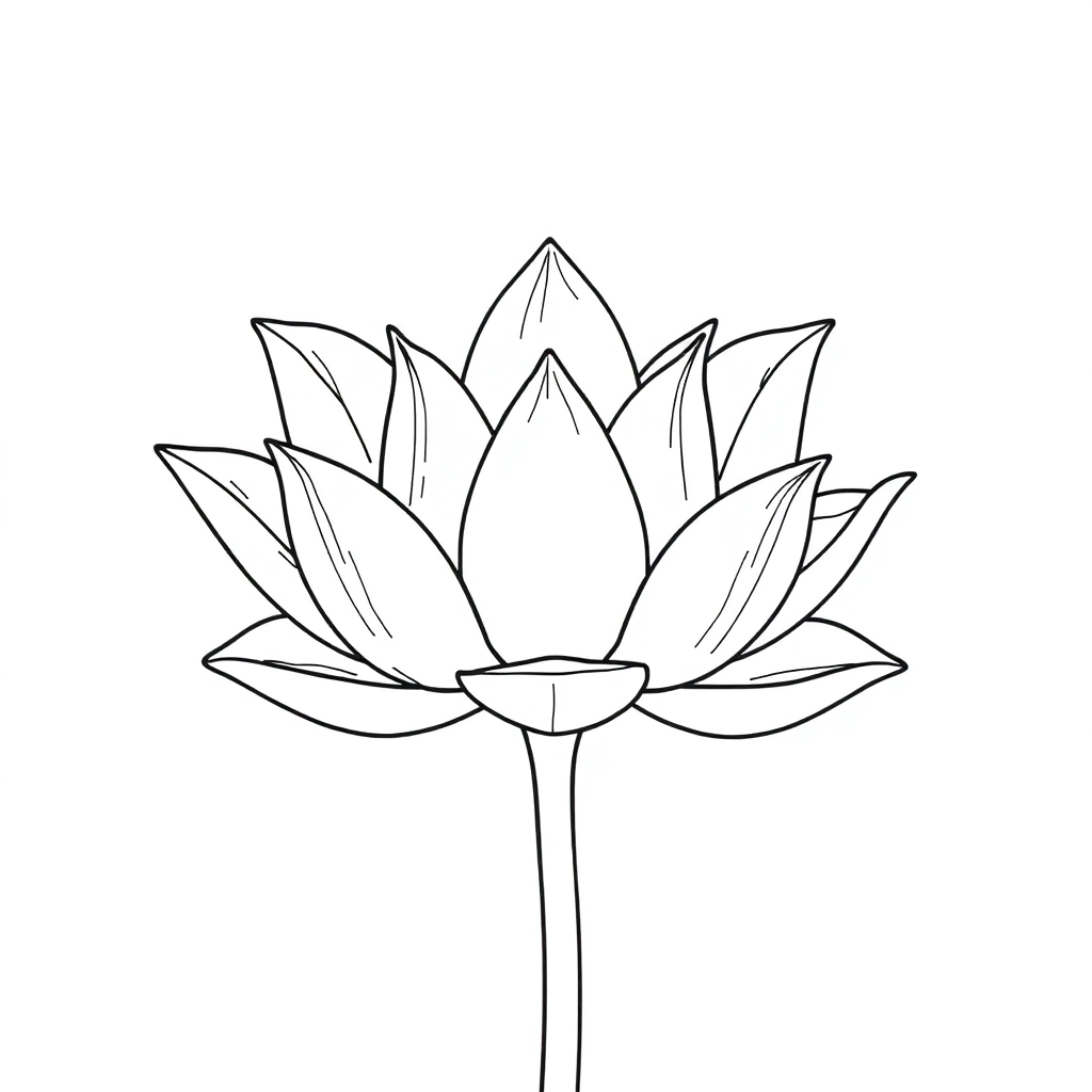 荷花 صفحات التلوين