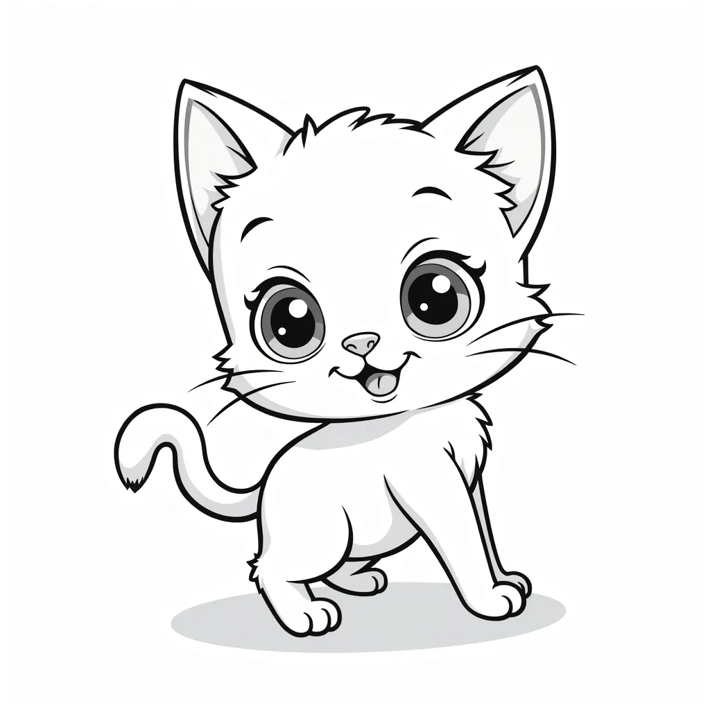 cute cat coloring pages