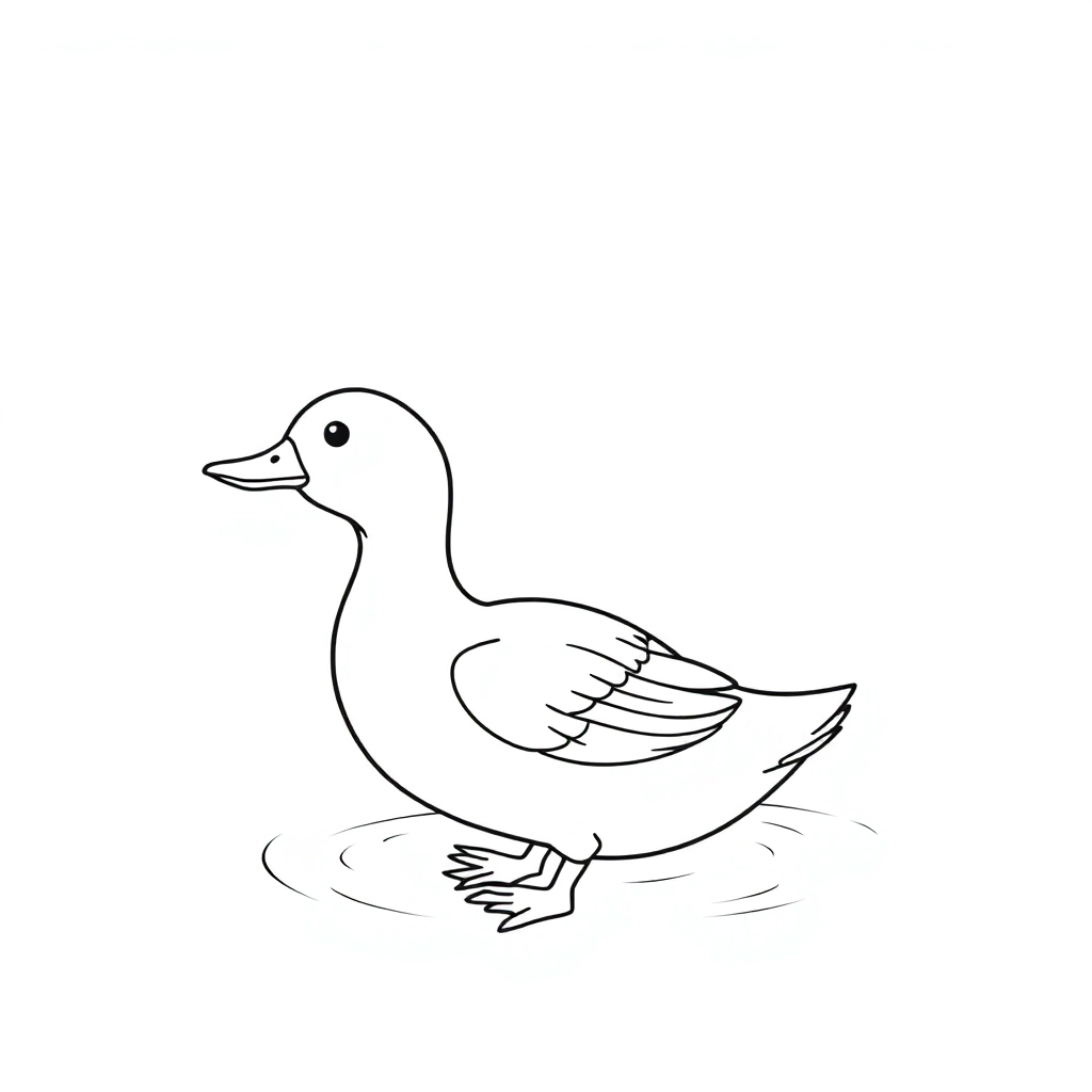 鸭子 صفحات التلوين