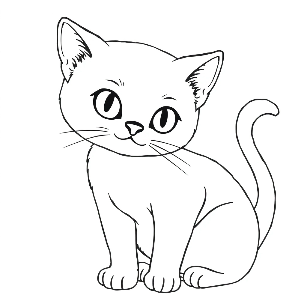 cat صفحات التلوين