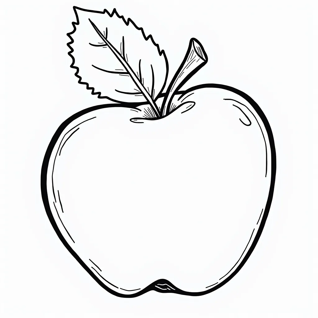 7 apples coloring pages