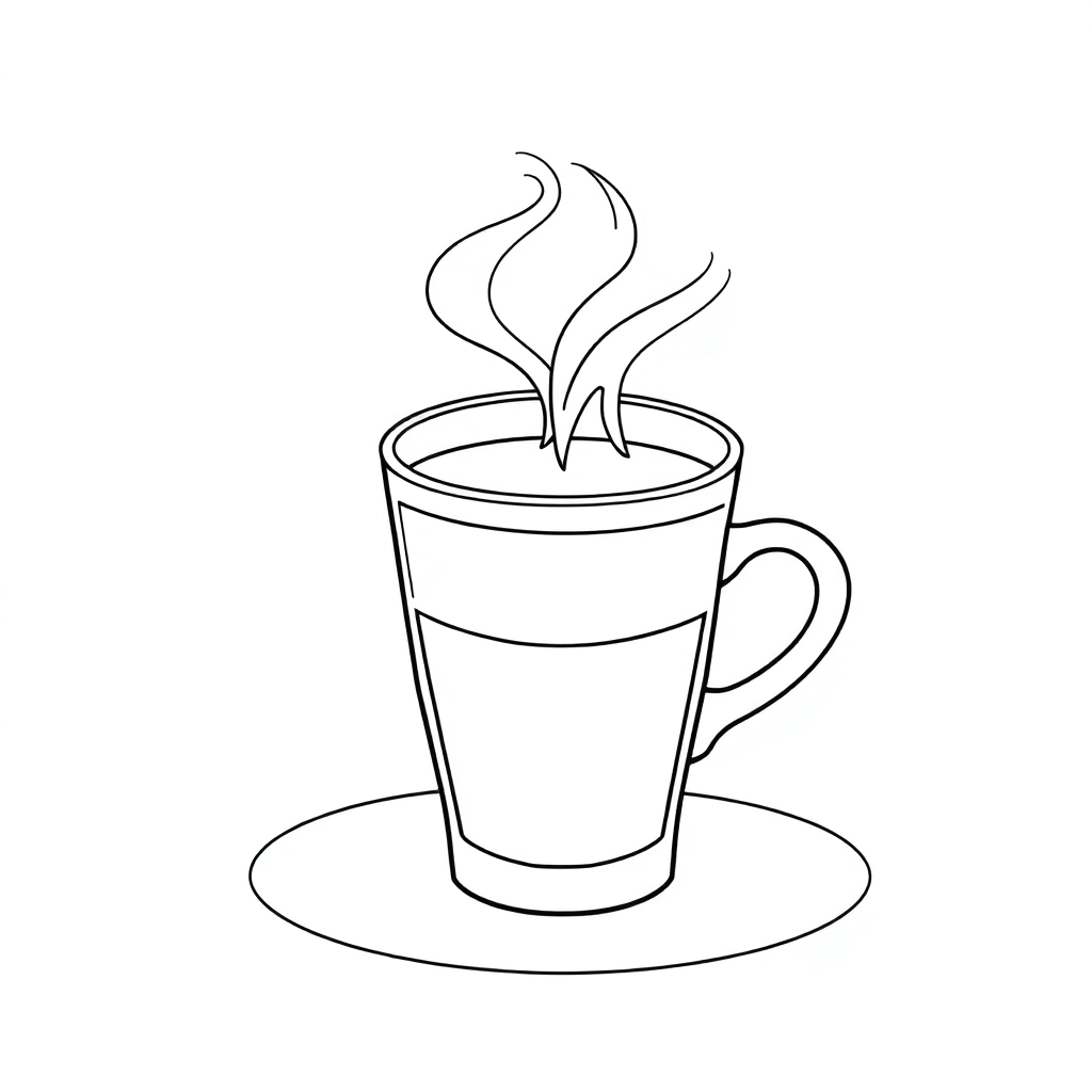 black coffee صفحات التلوين