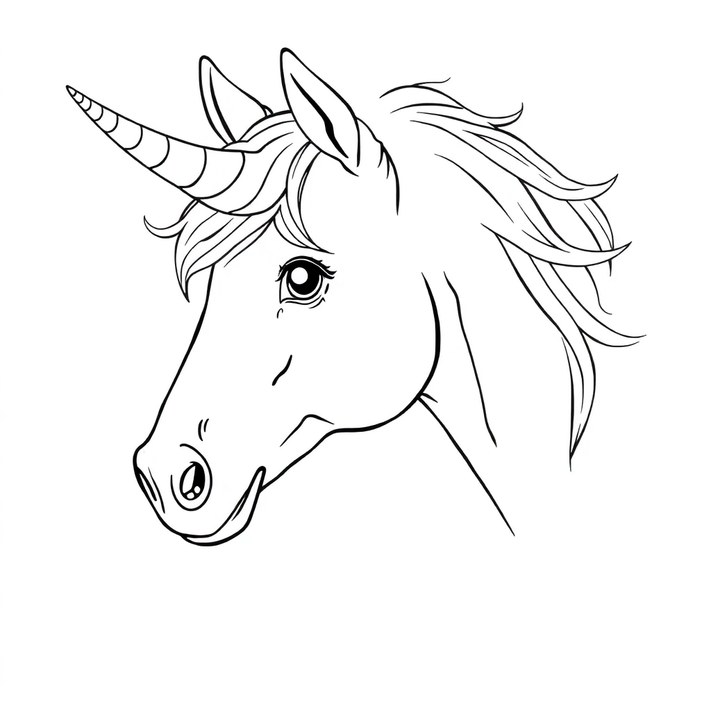 My Little Pony with horn  صفحات التلوين