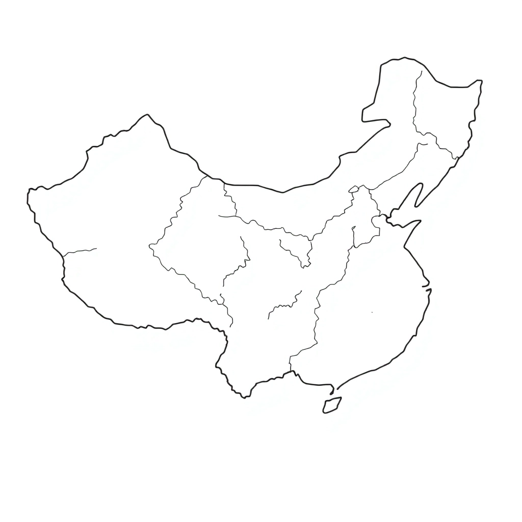 china map صفحات التلوين